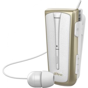 IPRO RH219s HANDSFREE BLUETOOTH ΛΕΥΚΟ-ΧΡΥΣΟ