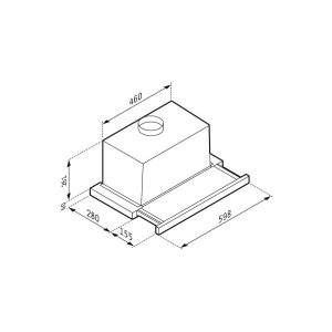 Pyramis Essential Συρόμενος Turbo 60cm Inox 065017502