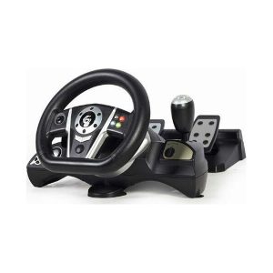 Gembird Vibration racing wheel with pedals