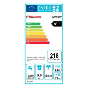 Πλυντηριο ρουχων Inventor INV0912 9kg
