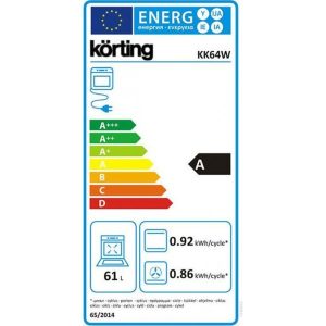 Korting Κουζίνα 67lt με Εστίες Μικτές KK 64 W