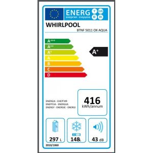 Whirlpool Ψυγειοκαταψύκτης NoFrost Inox A+ BTNF 5011 OX AQUA