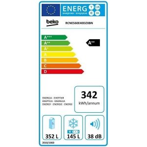 Beko Ψυγειοκαταψύκτης NoFrost Inox A++ RCNE560E40DZXBN
