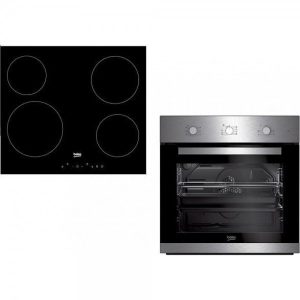 Beko Φούρνος 66lt άνω Πάγκου με Εστίες Κεραμικές BIE110X + HNIC 64400T