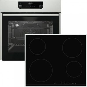 Gorenje Φούρνος 71lt άνω Πάγκου με Εστίες Κεραμικές BO737E11X + ECT641BX