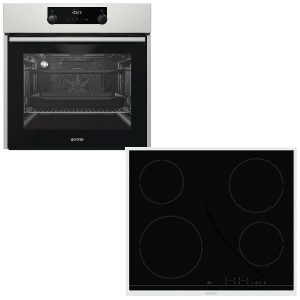 Gorenje Φούρνος 71lt άνω Πάγκου με Εστίες Κεραμικές BO737E24X + ECT641BX