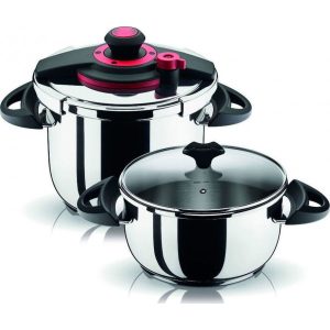 Pyramis Optimum Plus Χύτρες Ταχύτητας Set Quattro 8lt και 4.5lt