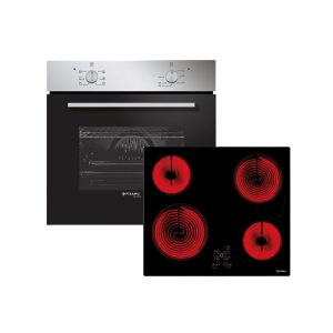 Pyramis 60ΑΠ 1006A + 58HL 4007 Σετ Φούρνος + εστία