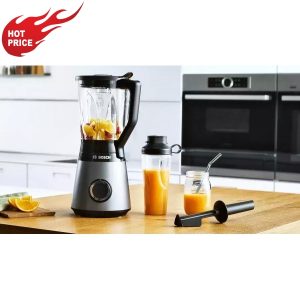 Bosch MMB6174S Μπλέντερ για Smoothies με Γυάλινη Κανάτα 1.5lt 1200Watt Γκρι