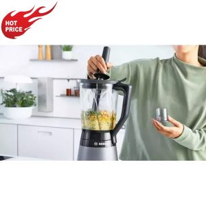 Bosch MMB6174S Μπλέντερ για Smoothies με Γυάλινη Κανάτα 1.5lt 1200Watt Γκρι