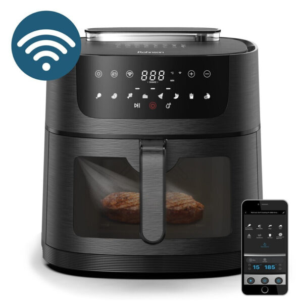 Rohnson R-2858 Air Fryer Φριτέζα Αέρος με Αποσπώμενο Κάδο 8lt Μαύρη