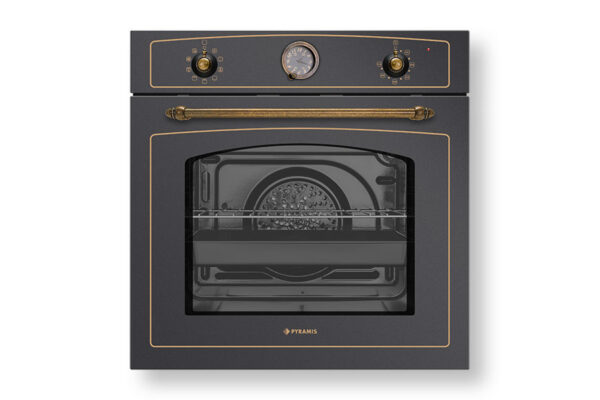 PYRAMIS Φούρνος Rustic Black Metal 733070