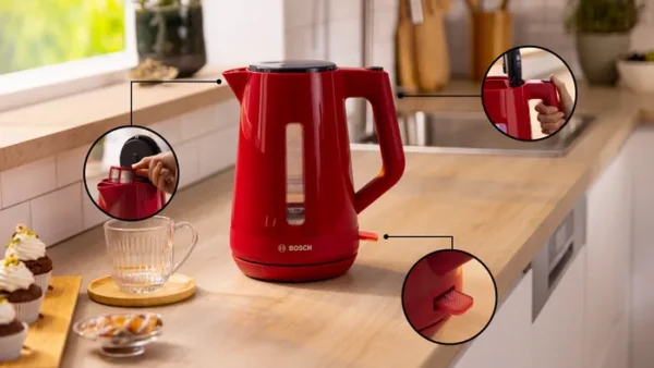 Βραστήρας Bosch TWK1M124 Red - Image 3