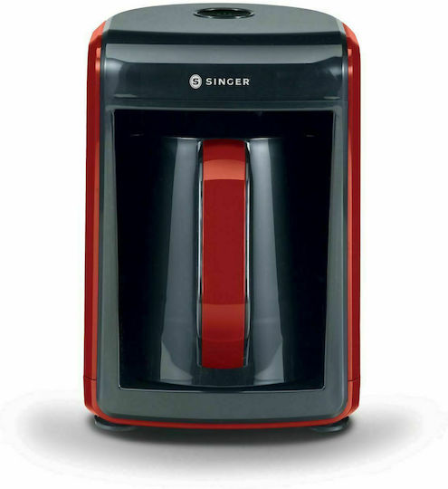 Singer Meraki Charisma Μηχανή Ελληνικού 535W με Χωρητικότητα 300ml Κόκκινο – Μαύρο