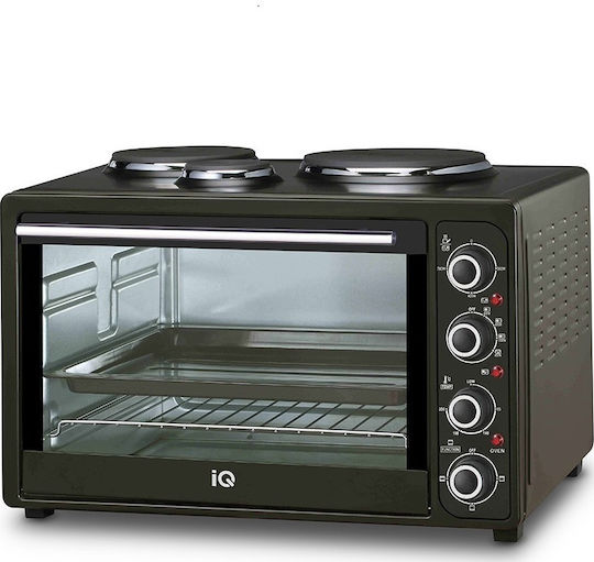 IQ KC-1241 Ηλεκτρικό Φουρνάκι 45lt με 3 Εστίες Black